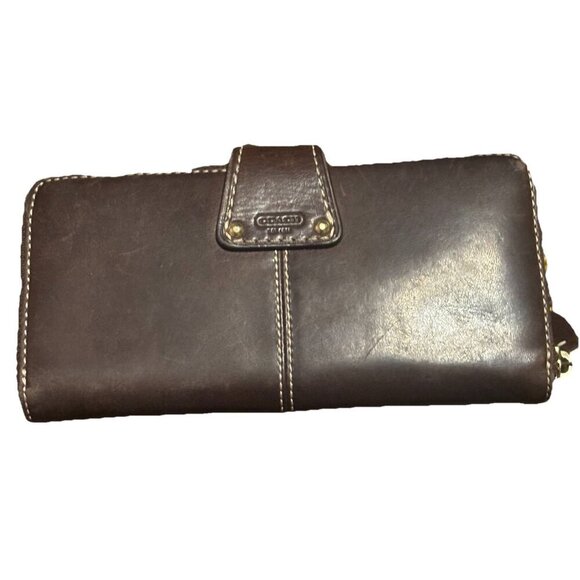 Coach Brown Leather Limited Edition Lily Legacy Turn Lock Wallet #41151 - Rare - Picture 4 of 7